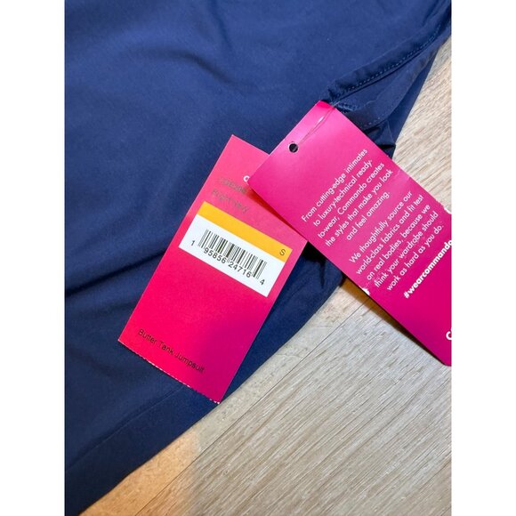 Commando Butter Tank Jumpsuit Navy Blue S Soft Stretchy Sleeveless Drawstring Wa - Picture 4 of 7